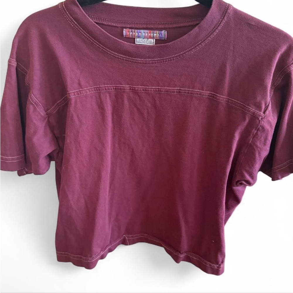 Urban Renewal Burgundy Short Sleeve Tee